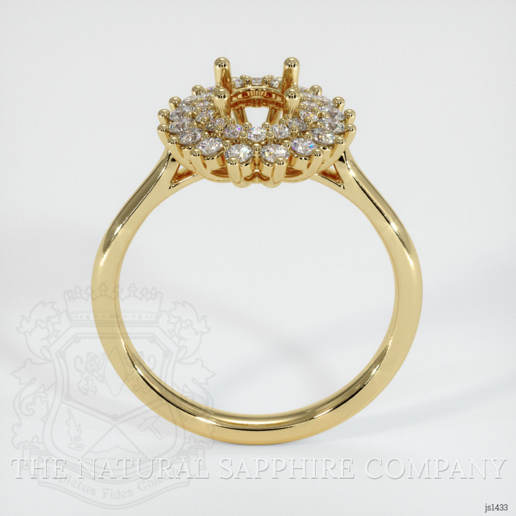 14K Yellow Gold Antique Style Ring Setting