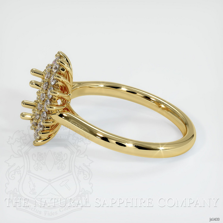18K Yellow Gold Antique Style Ring Setting