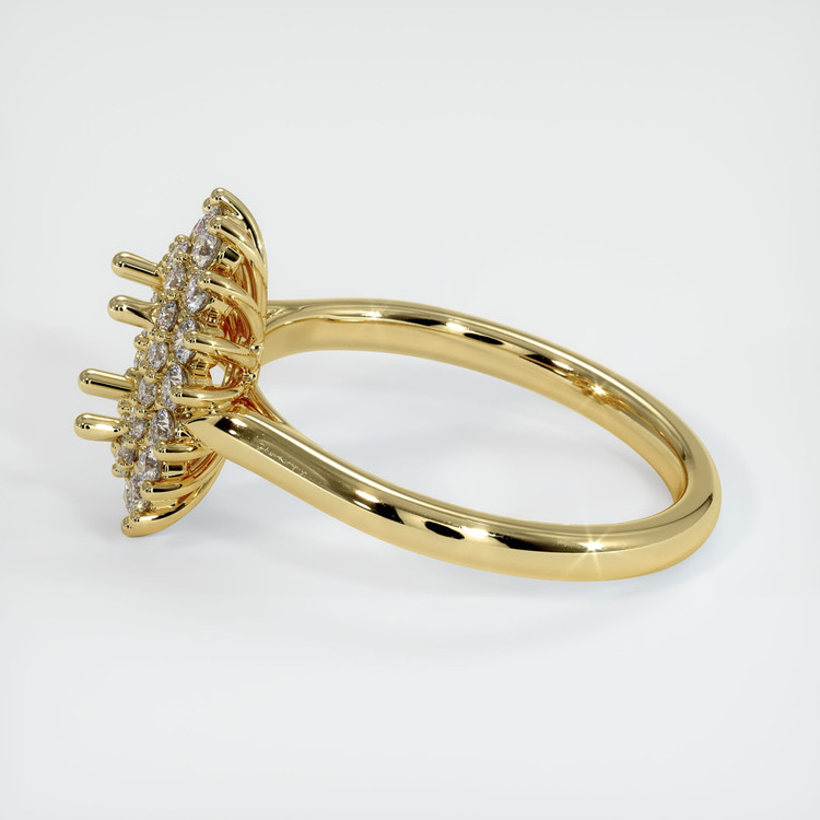 18K Yellow Gold Antique Style Ring Setting