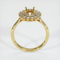 18K Yellow Gold Antique Style Ring Setting Image