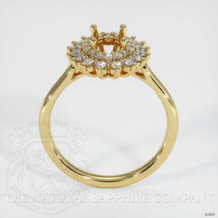 18K Yellow Gold Antique Style Ring Setting