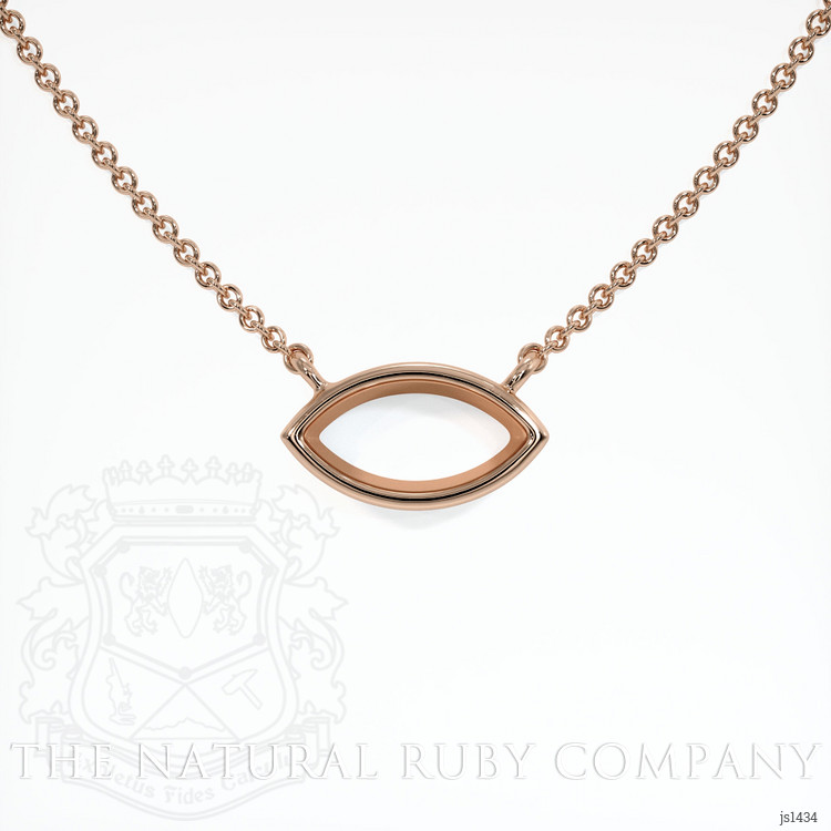 14K Rose Gold Vedic Necklace Setting