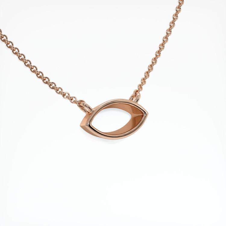14K Rose Gold Vedic Necklace Setting