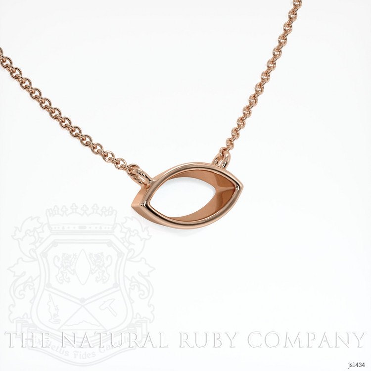 14K Rose Gold Vedic Necklace Setting