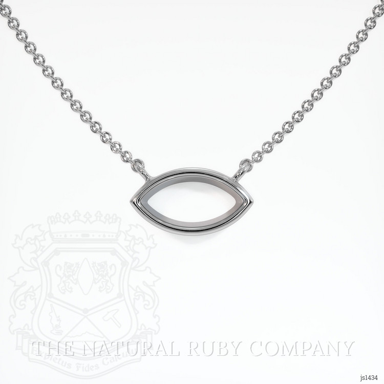 10K White Gold Vedic Necklace Setting