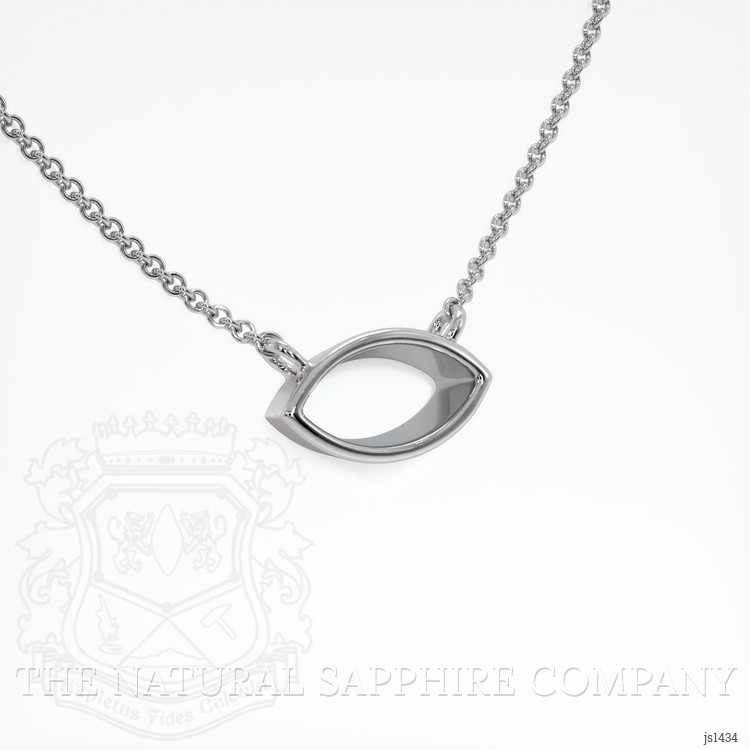 10K White Gold Vedic Necklace Setting