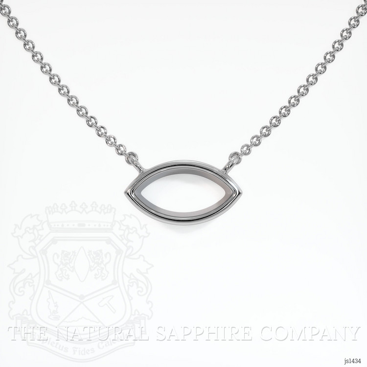 18K White Gold Vedic Necklace Setting