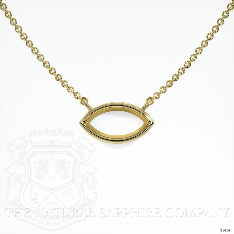 14K Yellow Gold Vedic Necklace Setting