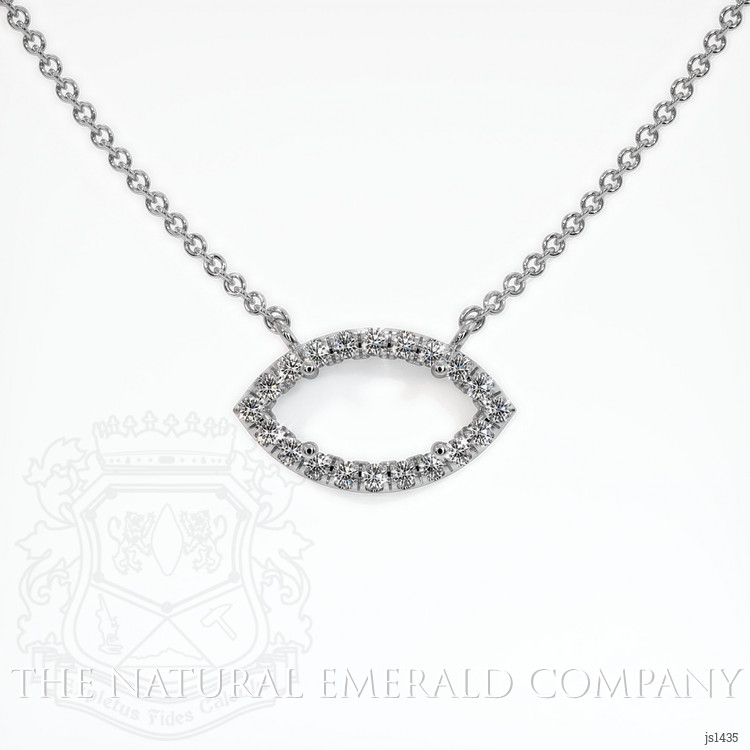 Platinum 950 Pave Necklace Setting