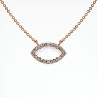 14K Rose Gold Pave Necklace Setting Video
