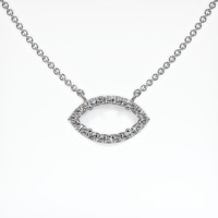 18K White Gold Pave Necklace Setting Video