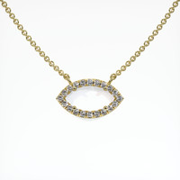 14K Yellow Gold Pave Necklace Setting Video
