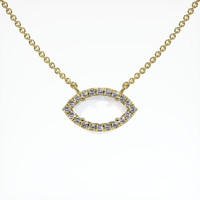 18K Yellow Gold Pave Necklace Setting Video