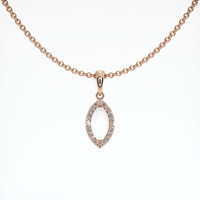 14K Rose Gold Pave Pendant Setting Video