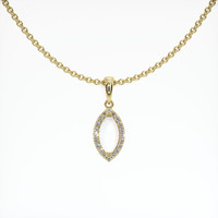 14K Yellow Gold Pave Pendant Setting Video