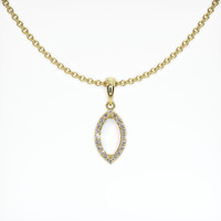 18K Yellow Gold Pave Pendant Setting Video