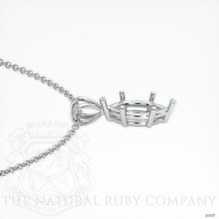 Platinum 950 Solitaire Pendant Setting