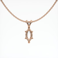 14K Rose Gold Solitaire Pendant Setting Video