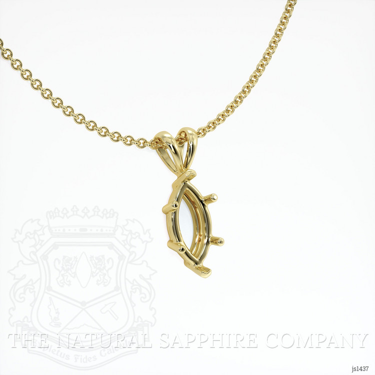 10K Yellow Gold Solitaire Pendant Setting