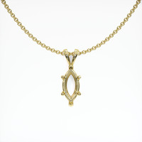 14K Yellow Gold Solitaire Pendant Setting Video