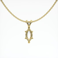 18K Yellow Gold Solitaire Pendant Setting Video