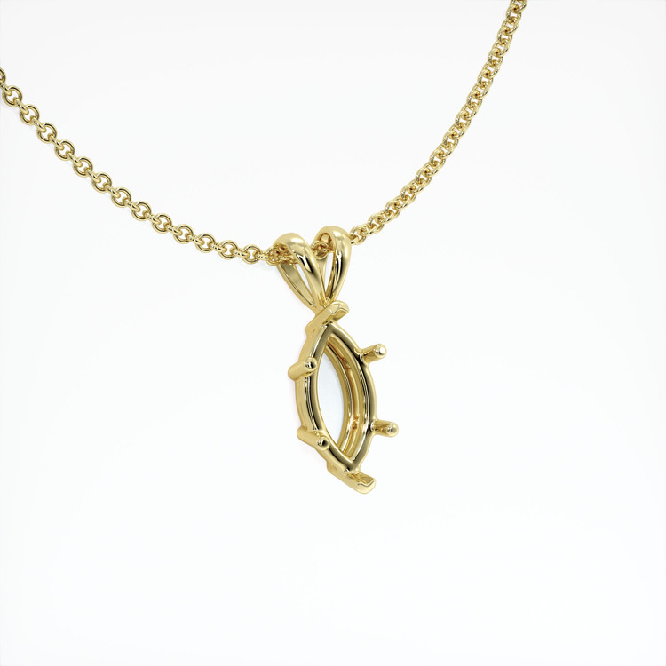 18K Yellow Gold Solitaire Pendant Setting