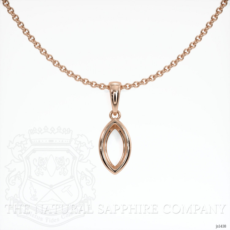 14K Rose Gold Vedic Pendant Setting