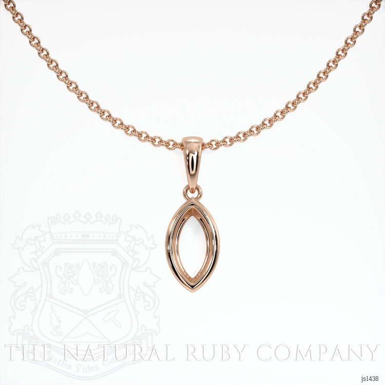 14K Rose Gold Vedic Pendant Setting