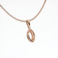 14K Rose Gold Vedic Pendant Setting Image