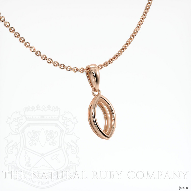 14K Rose Gold Vedic Pendant Setting