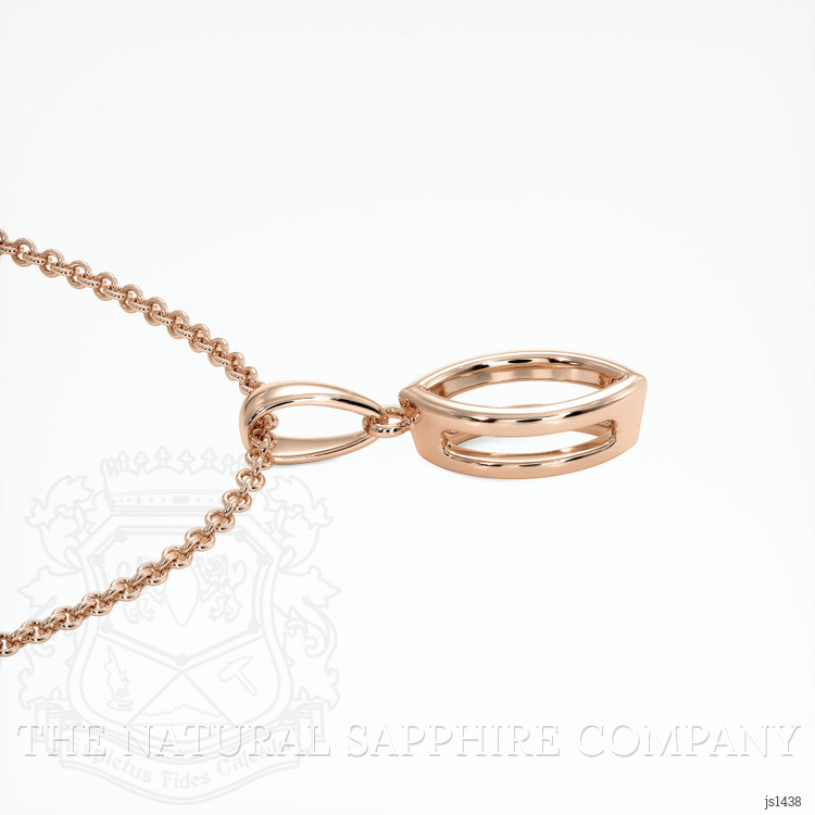 14K Rose Gold Vedic Pendant Setting