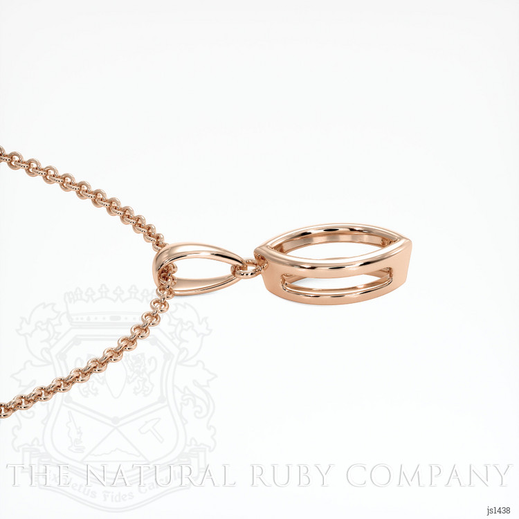 14K Rose Gold Vedic Pendant Setting