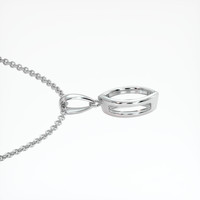 14K White Gold Vedic Pendant Setting Image