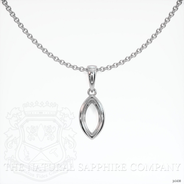 18K White Gold Vedic Pendant Setting
