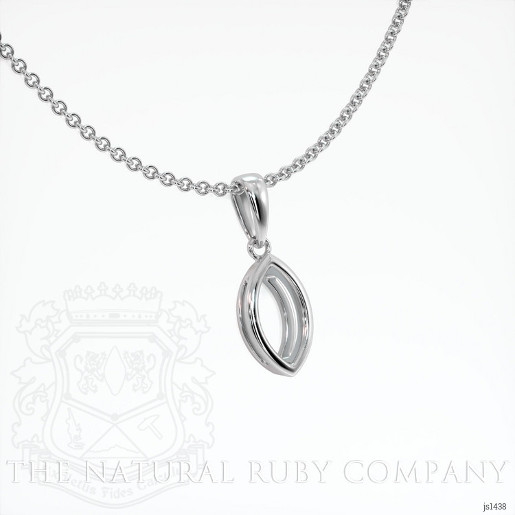 18K White Gold Vedic Pendant Setting