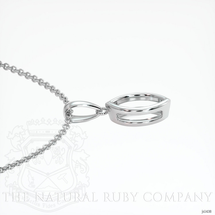 18K White Gold Vedic Pendant Setting