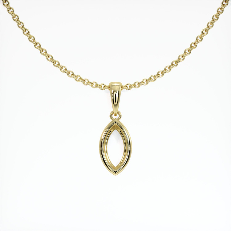 14K Yellow Gold Vedic Pendant Setting