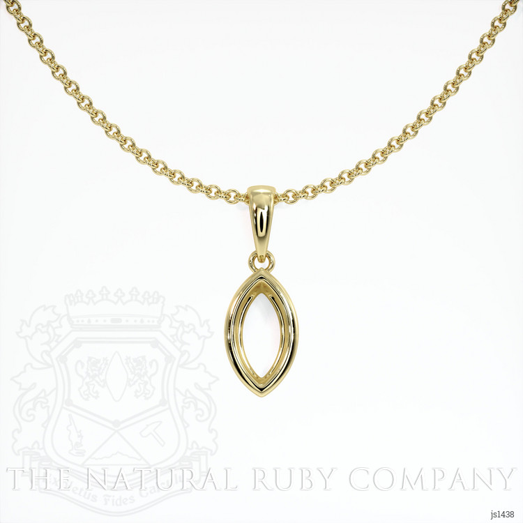 14K Yellow Gold Vedic Pendant Setting