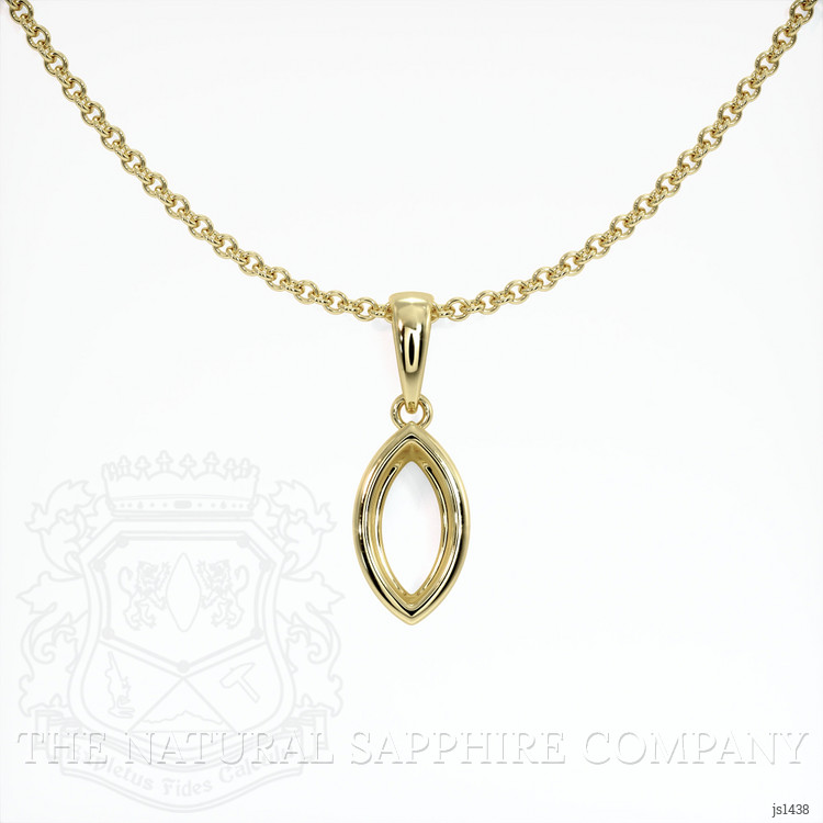 14K Yellow Gold Vedic Pendant Setting