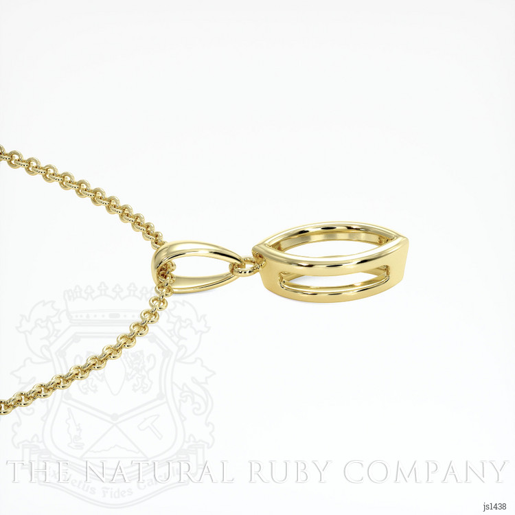 14K Yellow Gold Vedic Pendant Setting