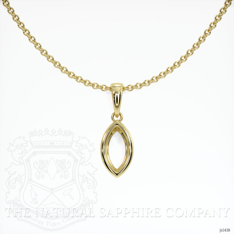 18K Yellow Gold Vedic Pendant Setting