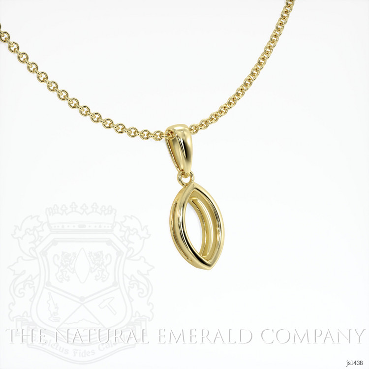 18K Yellow Gold Vedic Pendant Setting