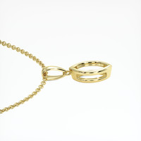 18K Yellow Gold Vedic Pendant Setting Image