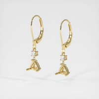 14K Yellow Gold Drops Earring Setting Video