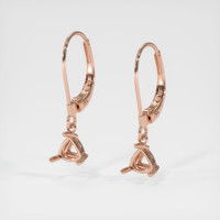 14K Rose Gold Drops Earring Setting Video