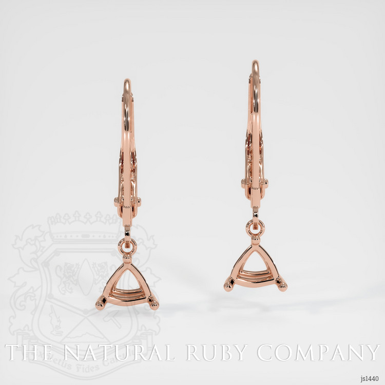 14K Rose Gold Drops Earring Setting