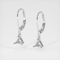 14K White Gold Drops Earring Video