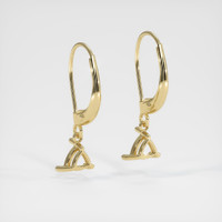 14K Yellow Gold Drops Earring Setting Image