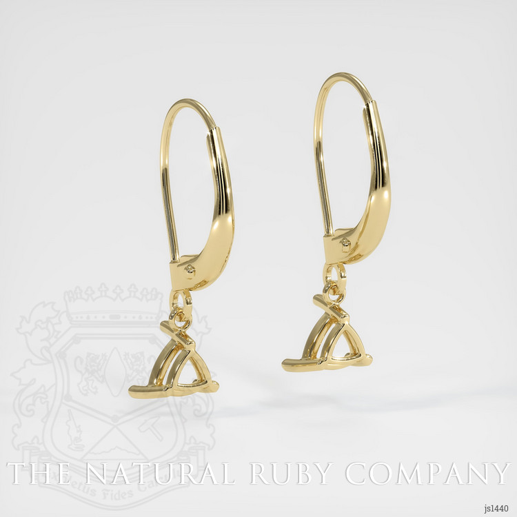 14K Yellow Gold Drops Earring Setting