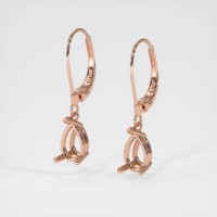 14K Rose Gold Drops Earring Setting Video